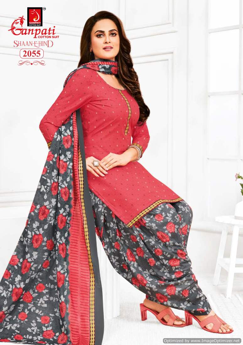 Shaan E Hind Vol 9 By Ganpati Cotton Printed Dress Material Wholesalers In Delhi
